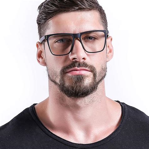 men's large frame glasses.